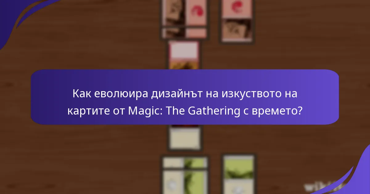 Как еволюира дизайнът на изкуството на картите от Magic: The Gathering с времето?