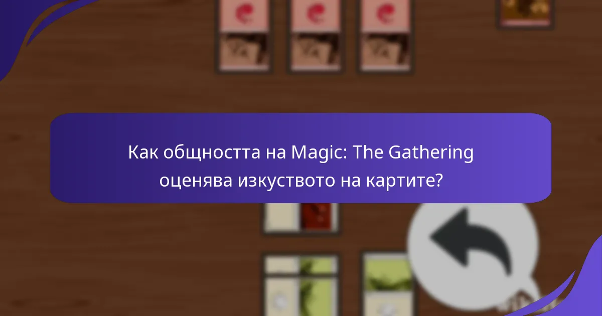 Как общността на Magic: The Gathering оценява изкуството на картите?